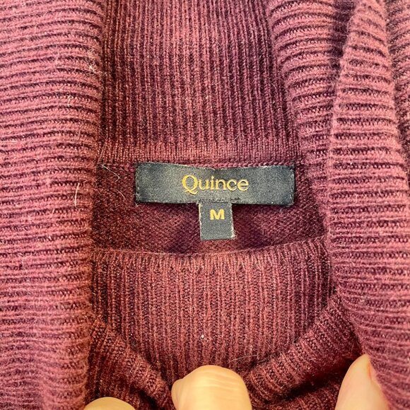 Quince Mongolian Cashmere Turtleneck Sweater (medium) - Picture 3 of 4